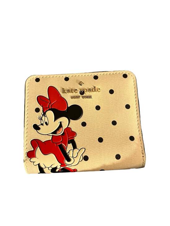 Kate Spade Handbags - Kate Spade x Disney Minnie Mouse Polka Dot Small Slim Bifold Wallet